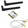 WLAN-ac/Bluetooth 4.0 - Kit mit MiniPCIe-Card, Pigtails, Antennen
